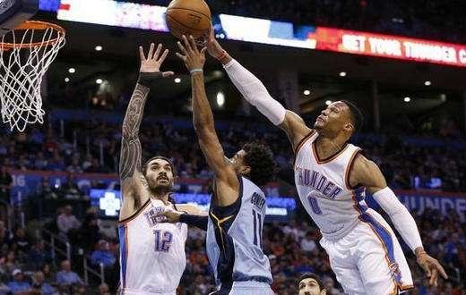  亚历山大全面发挥雷霆击退活塞斩获四连胜佳绩